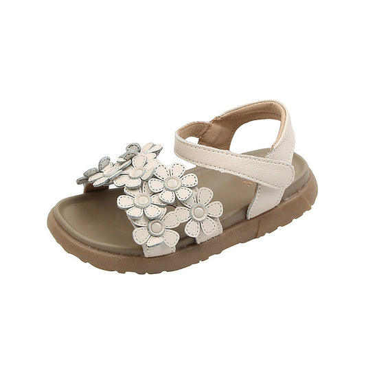 Korean Version Of The Big Kids Flower Soft-soled Beach Shoes