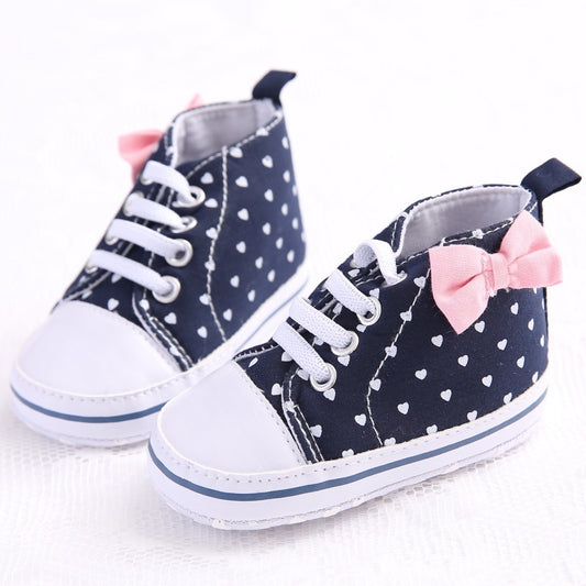 Baby Girls' High-top Soft-soled Toddler Shoes