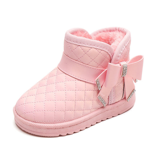 Girls' Snow Boots Fleece-lined Thick Waterproof